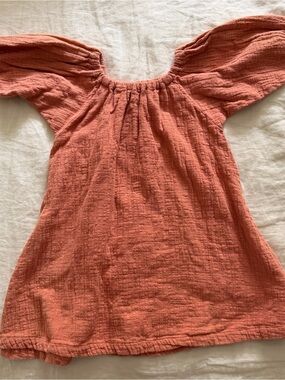 Gillia Coral Gauze Dress